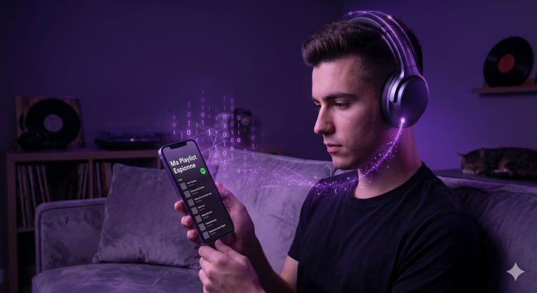 Analyse de l'algorithme Spotify 2026 et données de playlist.