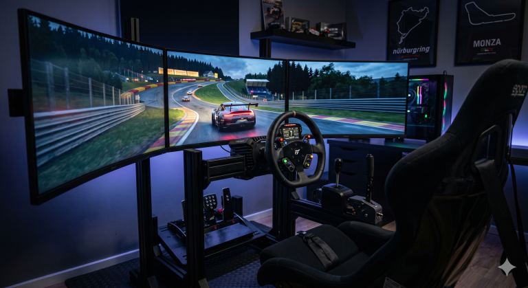 simulateur automobile, Setup complet